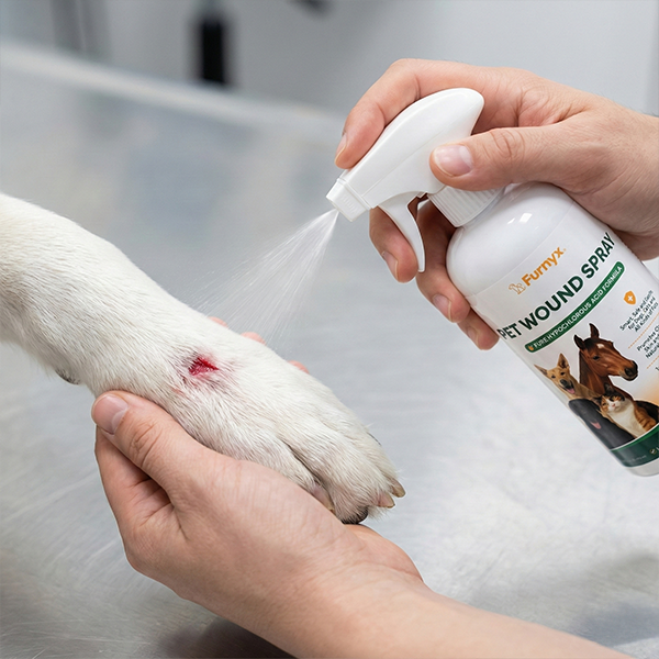 Step 1: Spray the product